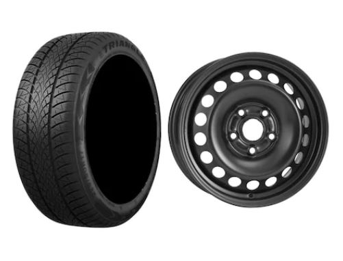 Roata completa VW Golf 7, Skoda Octavia 3, Seat Leon janta otel ALCAR 7755 6x15 + anvelopa Iarna Triangle TW401 195/65R15 91H Roti complete Skoda